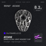 TiNE Eclos Top Cap de Titanio versión Pinarello (2025) con tornillo Blush Crush (rosa fucsia)