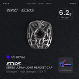 TiNE Eclos Top Cap de Titanio versión Specialized Roval con tornillo Rosy Azure (azul)