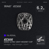 TiNE Eclos Top Cap de Titanio versión Specialized Roval con tornillo Argent Shine (plata)