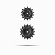 Gemini Ögle roldanas de carbono aero para Shimano