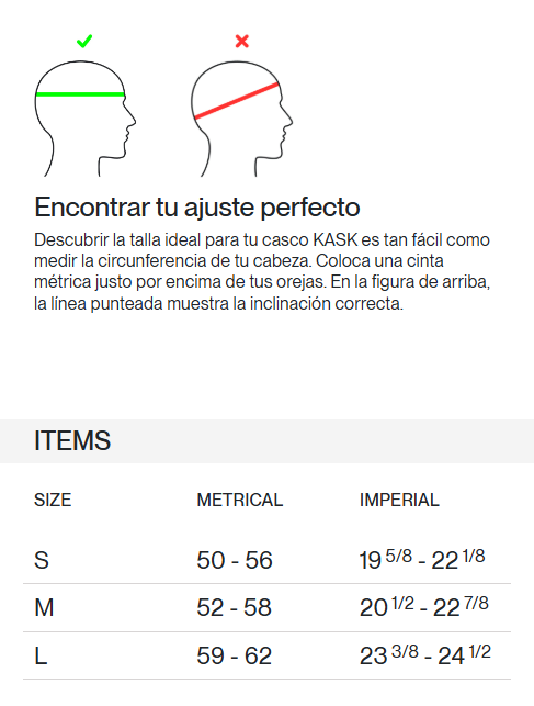 Geometría / Guía de tallas