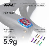 TiNE Top Cap de Carbono FDJ Team Edition (camuflaje azul y rojo) en el cockpit Roval Rapide: 5,9 g con tornillo