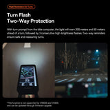 Luz delantera con flash
