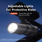 luz delantera potente adaptable