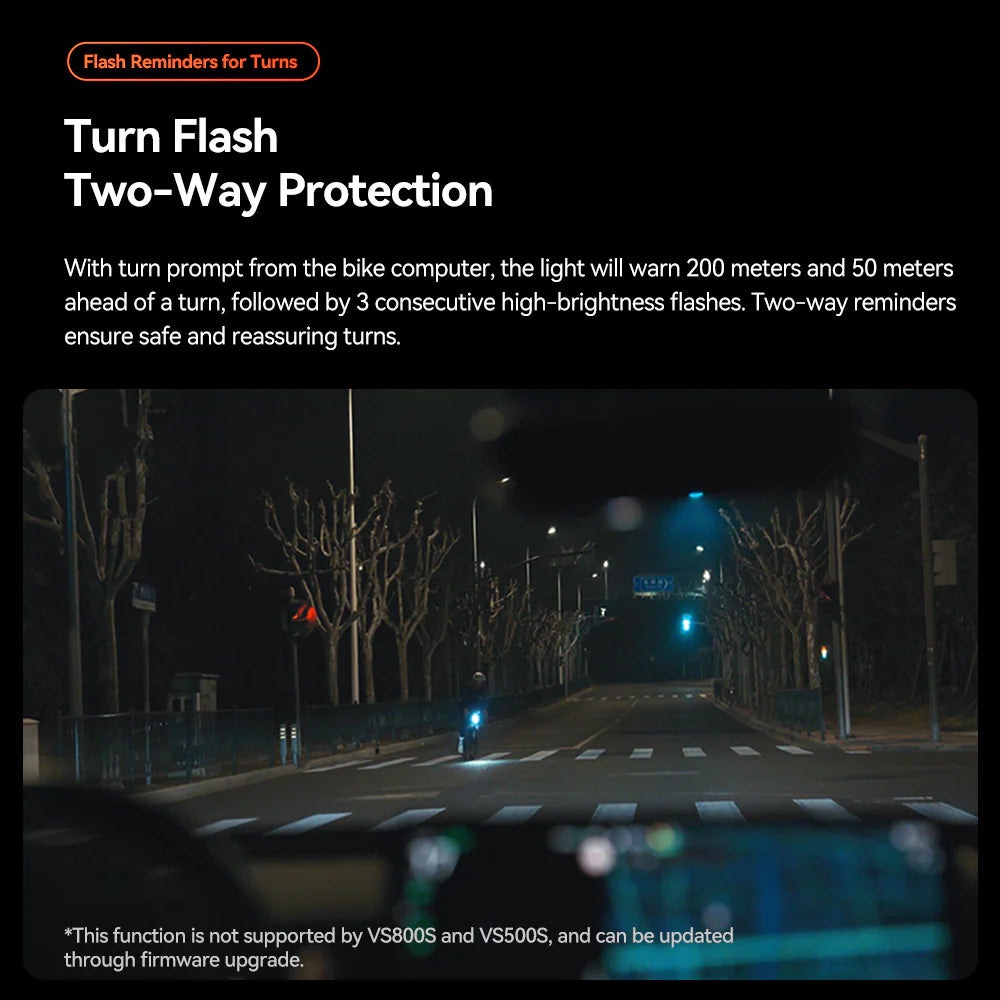 luz delantera con flash