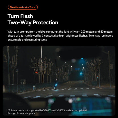 luz delantera con flash