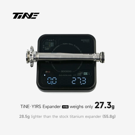Expansor TiNE para Colnago Y1Rs talla XS en báscula: 27,3 g