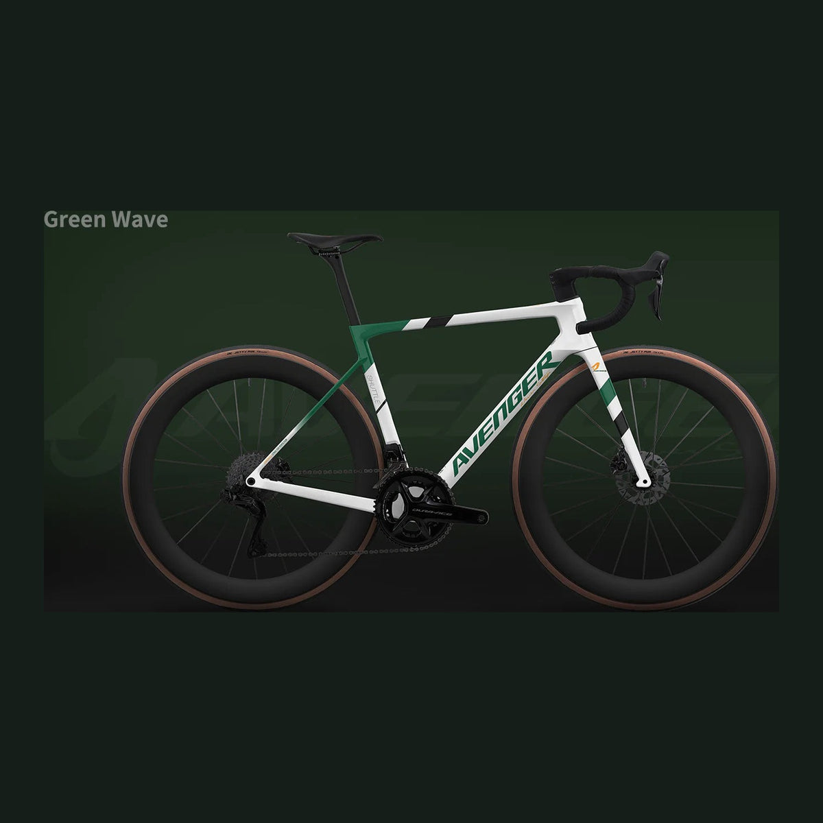 Bicicleta Avenger Shuttle 2026 Green Wave, vue latérale