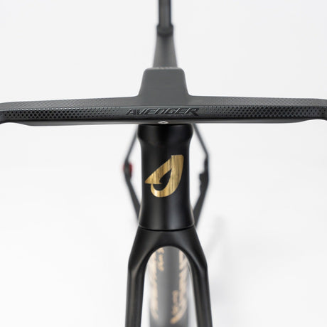 Bicicleta Avenger Shuttle SL Black Golden, Frontansicht