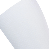 Chaussettes aéro Bont Aero Socks V4 en blanc, détail du tissu