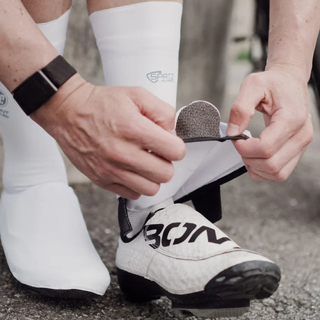 Bont Aqua Sokz — Cubrezapatillas Impermeables Aero blanco, detalle