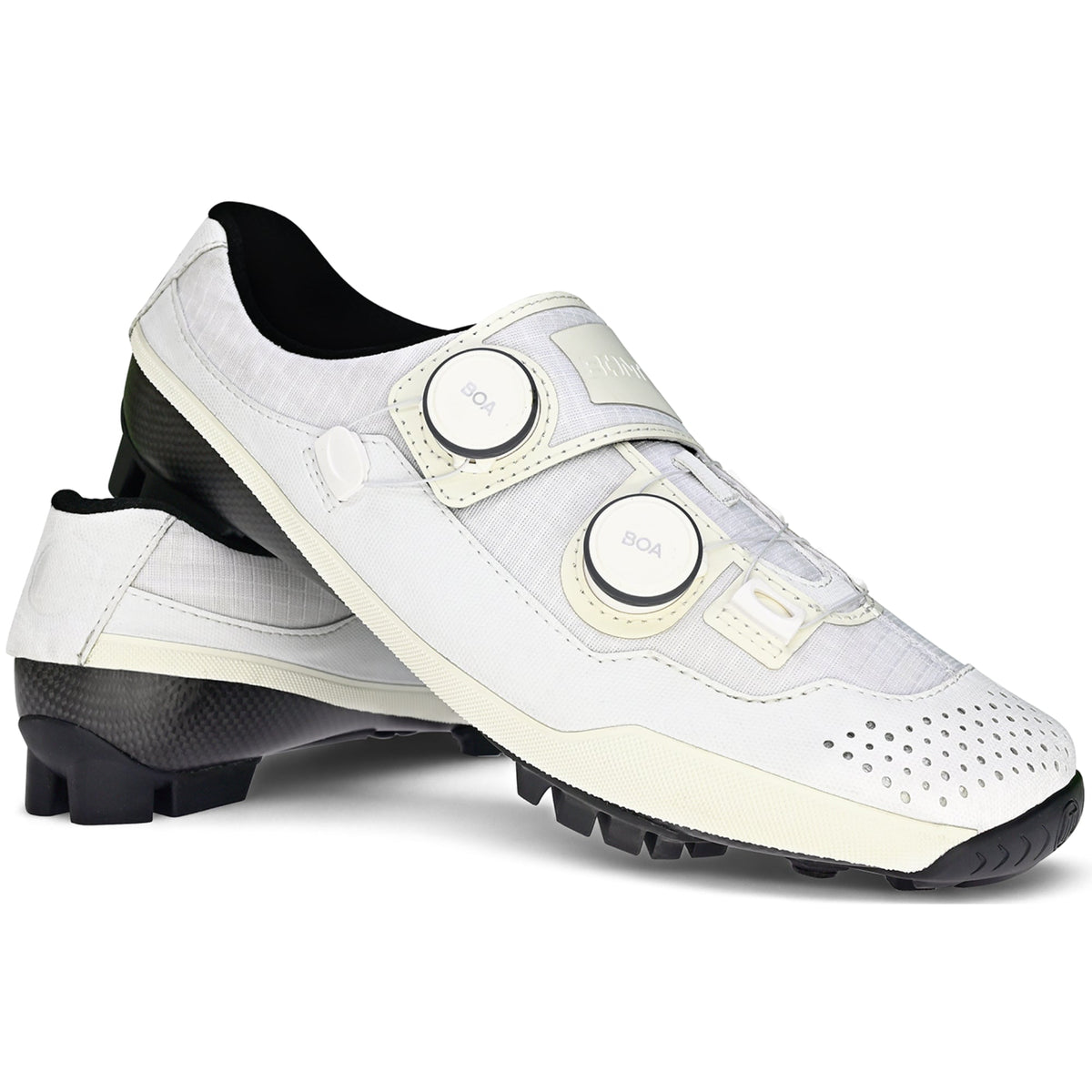 Bont Riot G gravel and MTB shoes in white, pair