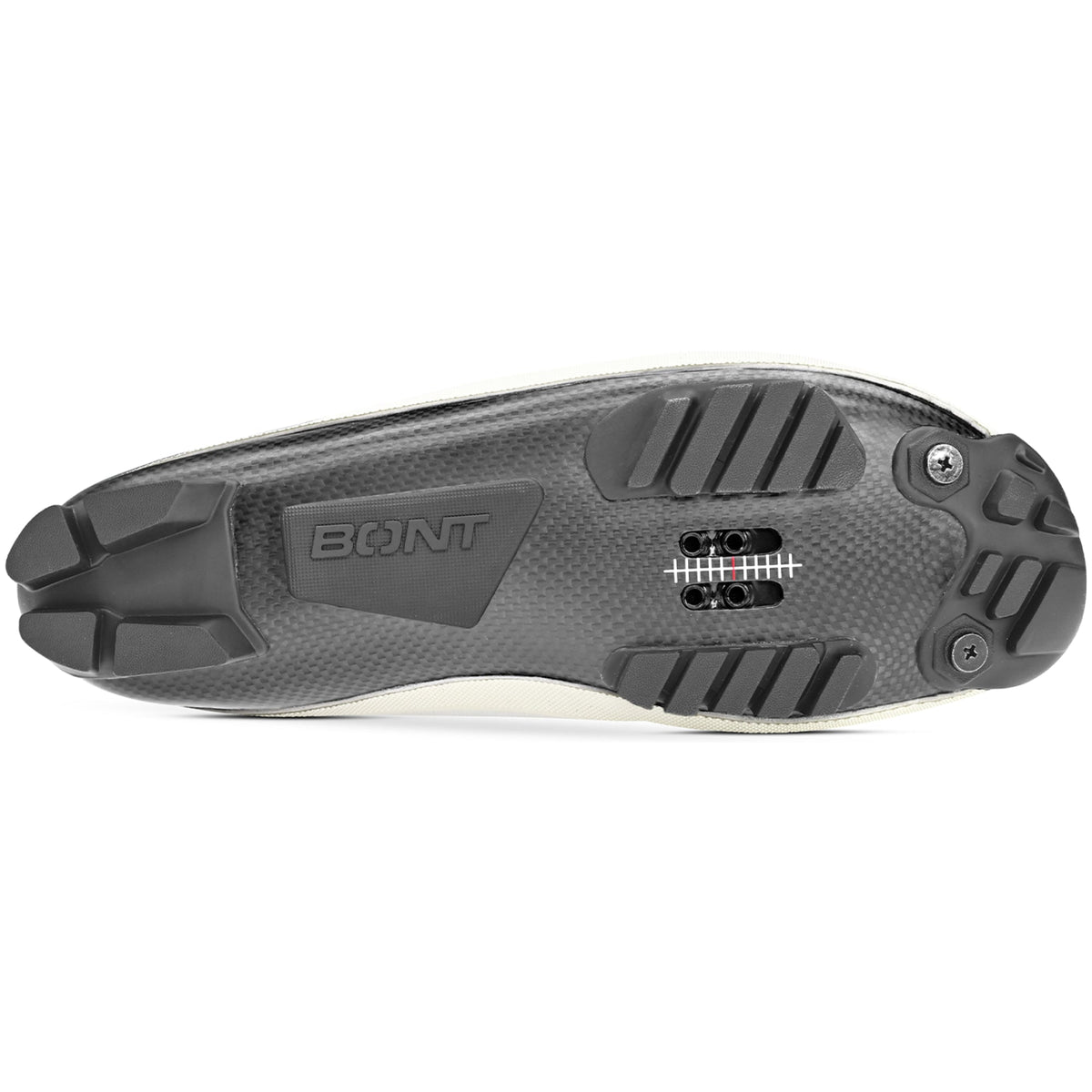 Bont Riot G gravel and MTB shoes in white, lugged sole