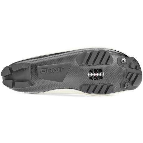 Zapatillas de gravel y MTB Bont Riot G en blanco, suela con tacos