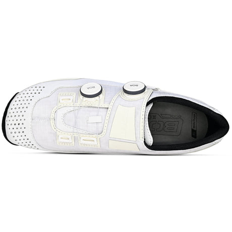 Zapatillas de gravel y MTB Bont Riot G en blanco, vista superior