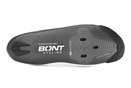 Zapatillas de carretera Bont Vaypor S en blanco, suela de carbono