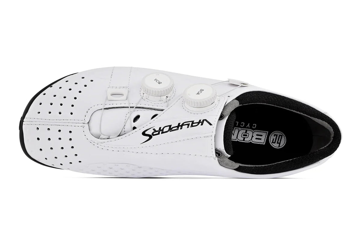 Zapatillas de carretera Bont Vaypor S en blanco, vista superior