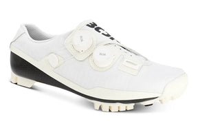 Zapatillas de gravel Bont Vaypor SL G en blanco, vista tres cuartos