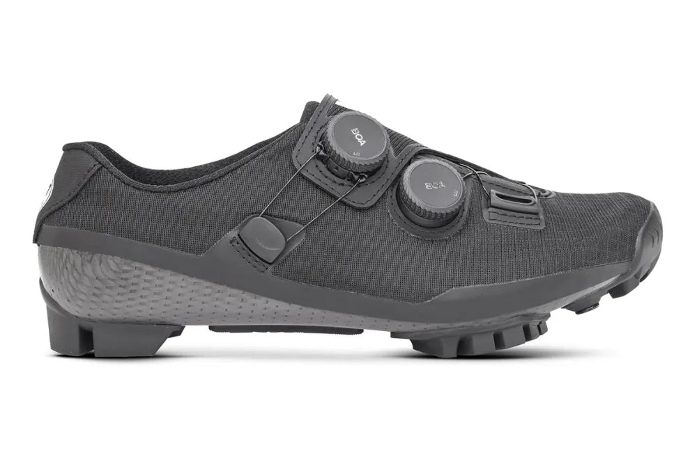 Zapatillas de gravel Bont Vaypor SL G en negro, lateral exterior