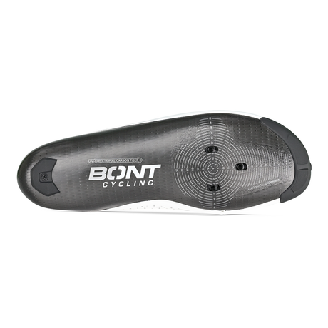 Zapatillas de carretera Bont Vaypor SL en blanco, suela de carbono