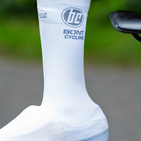 Bont Windsock II — Cubrezapatillas Aerodinámicos blanco, detalle