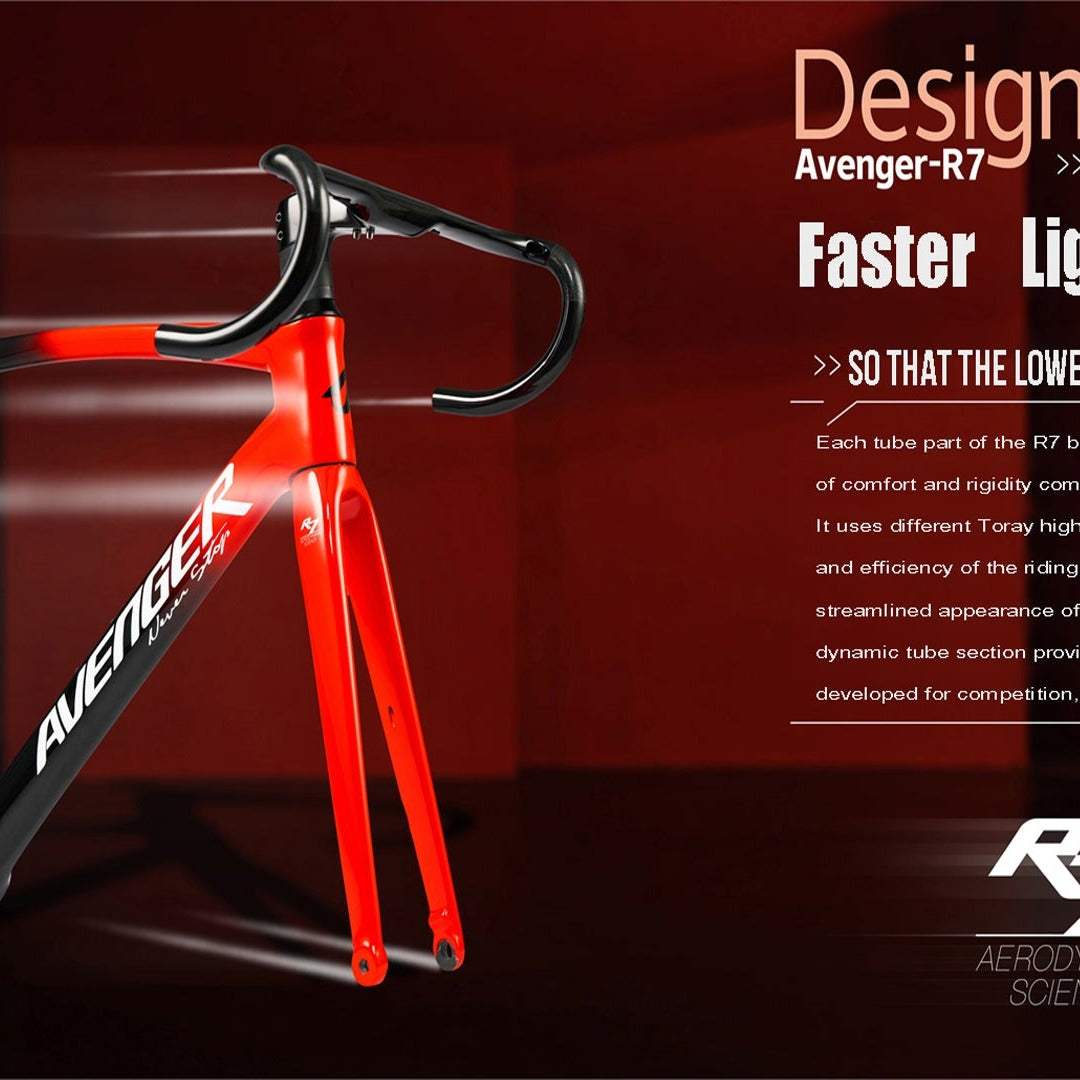 Cuadro Avenger R7 rouge, vue de trois quarts