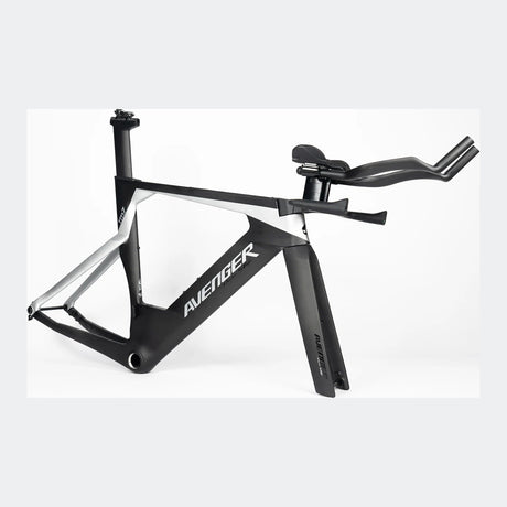 Cuadro Avenger TM7 Negra Plata-Carbono, Dreiviertelansicht
