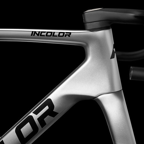 Cuadro Incolor SR SR Flux, detalle del tubo de dirección