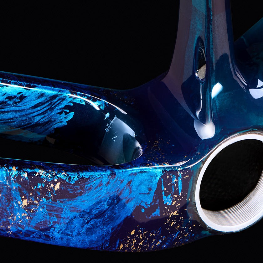 Cuadro Incolor Voyager Midnight, detalle de la pintura