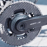 Guarnitura in carbonio Cybrei con corone Metarbon Aero, dettaglio