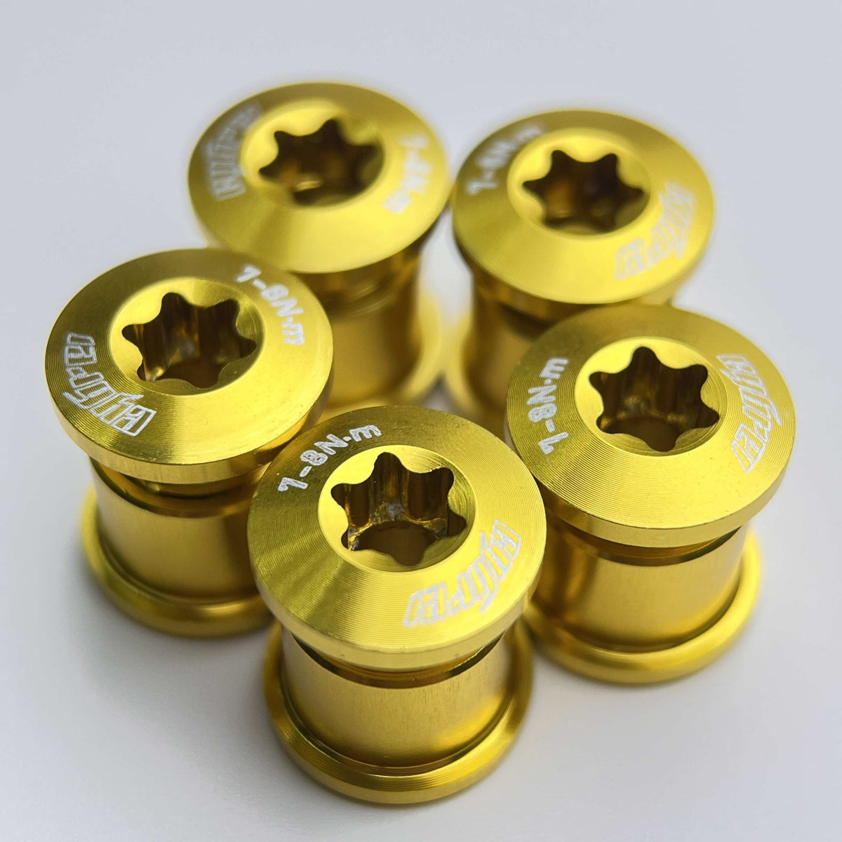 Cybrei Tornillos para Platos Gold, monté sur le vélo