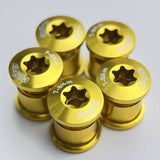 Cybrei Tornillos para Platos Gold, monté sur le vélo