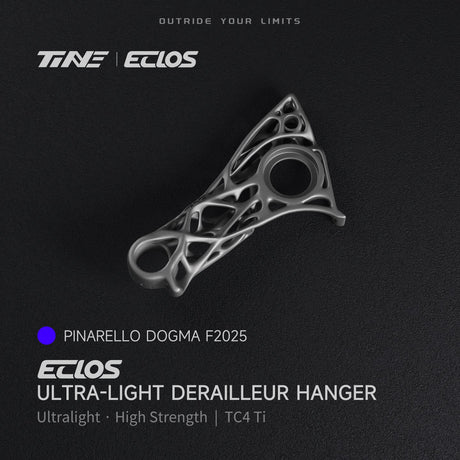 TiNE Eclos Patilla de Cambio de Titanio, versión Pinarello Dogma F 2025