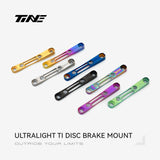 TiNE Adaptador de Freno de Disco Flat Mount de Titanio en los ocho acabados