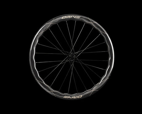 Ruedas EliteWheels Helix 46D SS Fusión de oro, rueda delantera en vista lateral