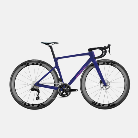 Rennrad Evolve Artista Cima 105 Di2 Speed - Adrift, Seitenansicht mit großem Logo