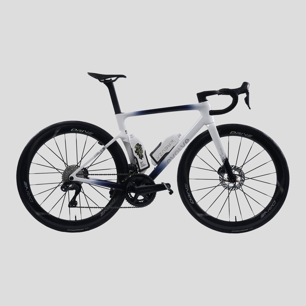 Evolve Artista Cima Dura-Ace Di2 Navy White bike, Evolve reference build with a different groupset