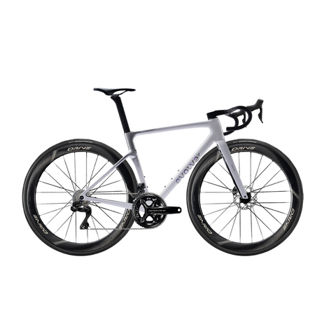 Rennrad Evolve Artista Cima Dura-Ace Di2 Special Edition - Billow, Seitenansicht mit großem Logo