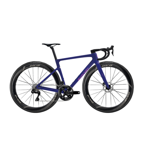 Rennrad Evolve Artista Cima Dura-Ace Di2 Speed - Adrift, Seitenansicht mit großem Logo