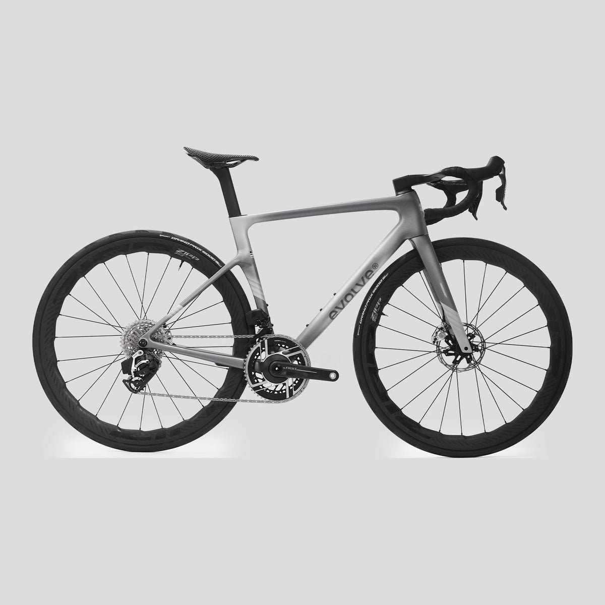 Vélo Evolve Artista Cima Force AXS Mist, montage de référence Evolve avec un autre groupe