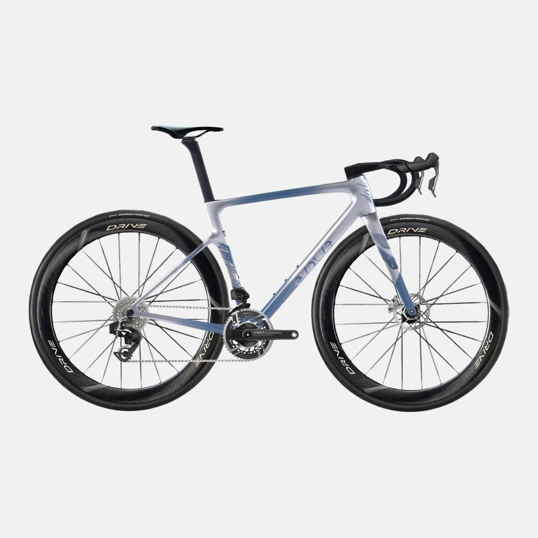 Bicicleta Evolve Artista Cima Red AXS Area Edition, vista lateral