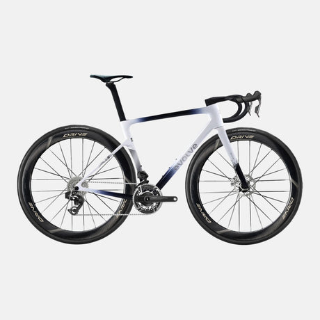 Rennrad Evolve Artista Cima Red AXS Navy White, Seitenansicht