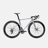 Bicicleta Evolve Artista Cima Red AXS Special Edition - Billow, vista lateral con logo grande