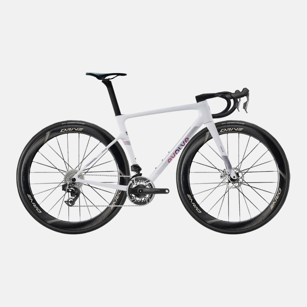 Bicicleta Evolve Artista Cima Red AXS Team Edition, vista lateral