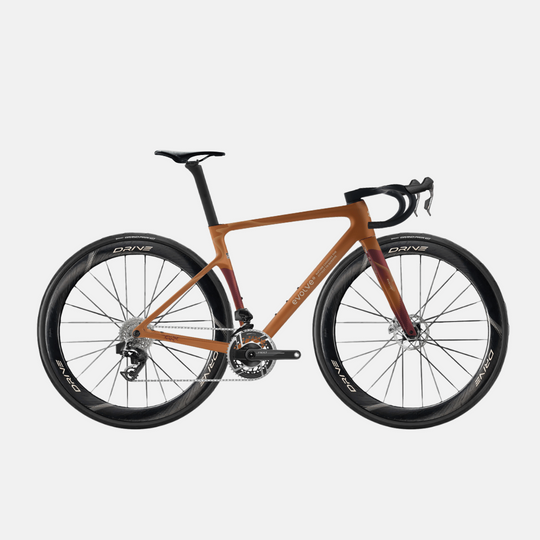 Evolve Artista Cima Red AXS Wilderness bike, side view