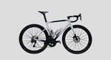 Rahmen Evolve CIMA Artist Navy White, Referenz-Komplettaufbau