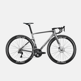Vélo Evolve Artista Cima Ultegra Di2 Mist, vue latérale avec grand logo