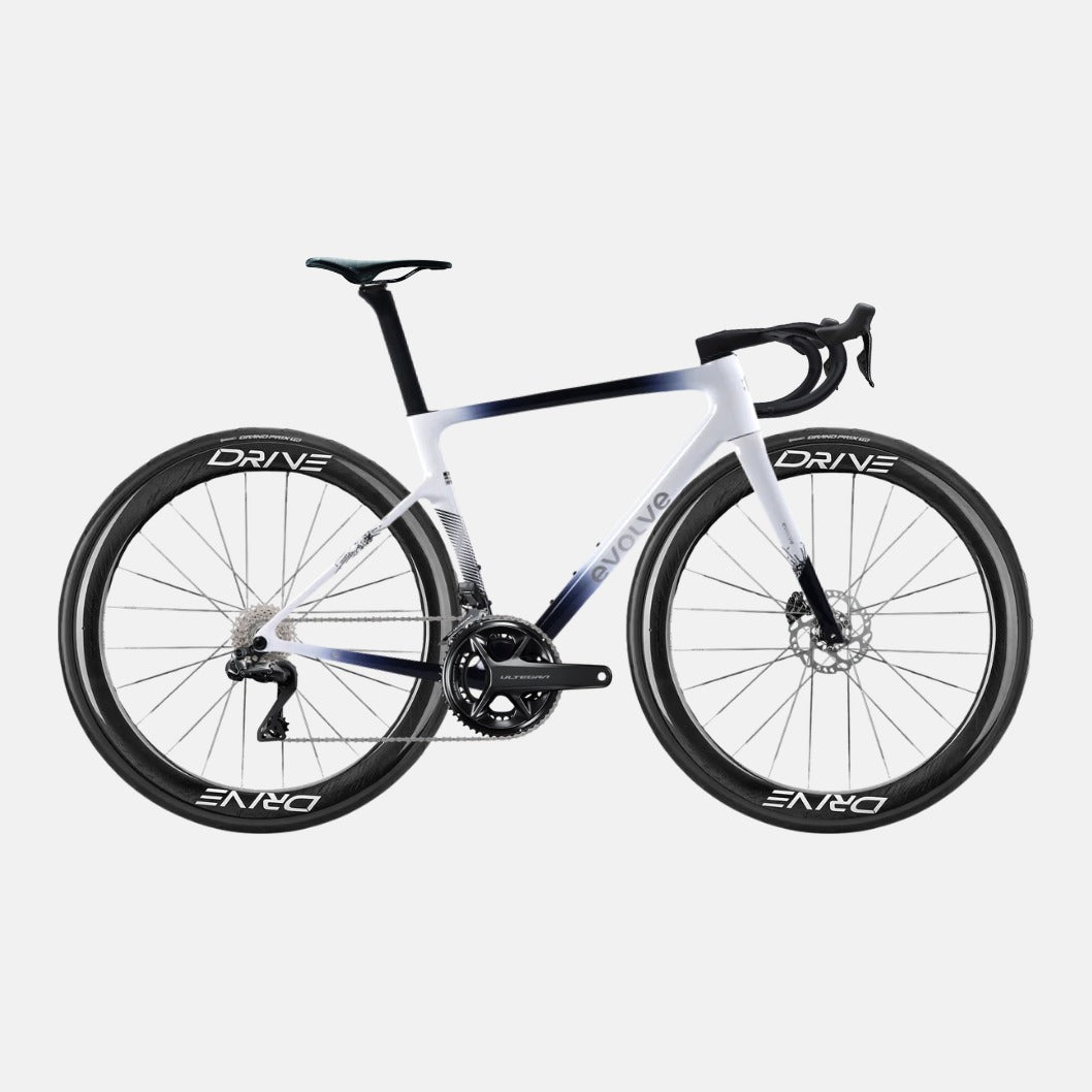 Vélo Evolve Artista Cima Ultegra Di2 Navy White, vue latérale