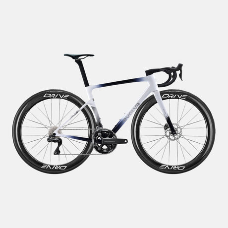Rennrad Evolve Artista Cima Ultegra Di2 Navy White, Seitenansicht