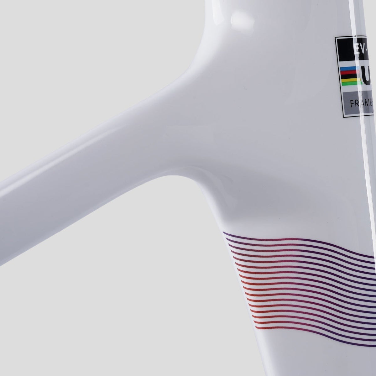 Vélo Evolve Artista Cima Ultegra Di2 Team Edition, cadre, détail de la peinture